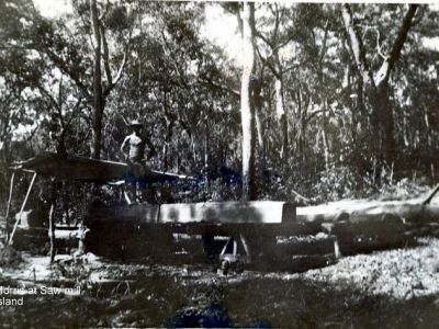 ernie morris at the sawmill on dunk island c morris family ernie morris at the sawmill on dunk island c morris family