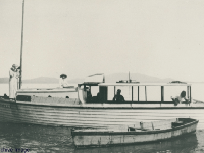 the tomboy the first of jim butler s boat which plied between brammo bay and hull river cc libraries the tomboy the first of jim butler s boat which plied between brammo bay and hull river cc libraries