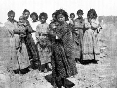 aboriginal women and children removed to the hull river settlement  state library of qld
