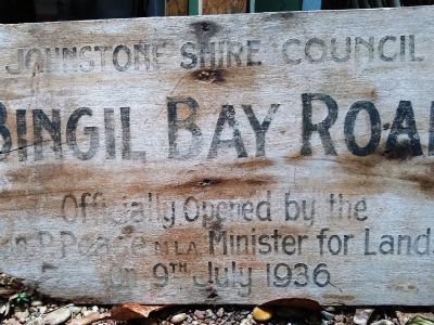 sign bingil bay rd donation chris forbes